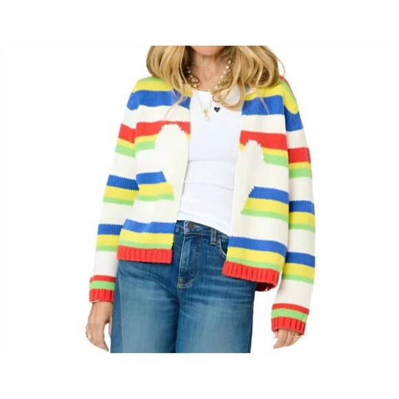 KERRI ROSENTHAL Sweaters - NEW KERRI ROSENTHAL beau lero cardigan sweater in colorful stripe